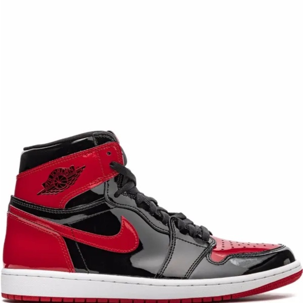 Jordan Men's High-Top Sneakers in Black and Red